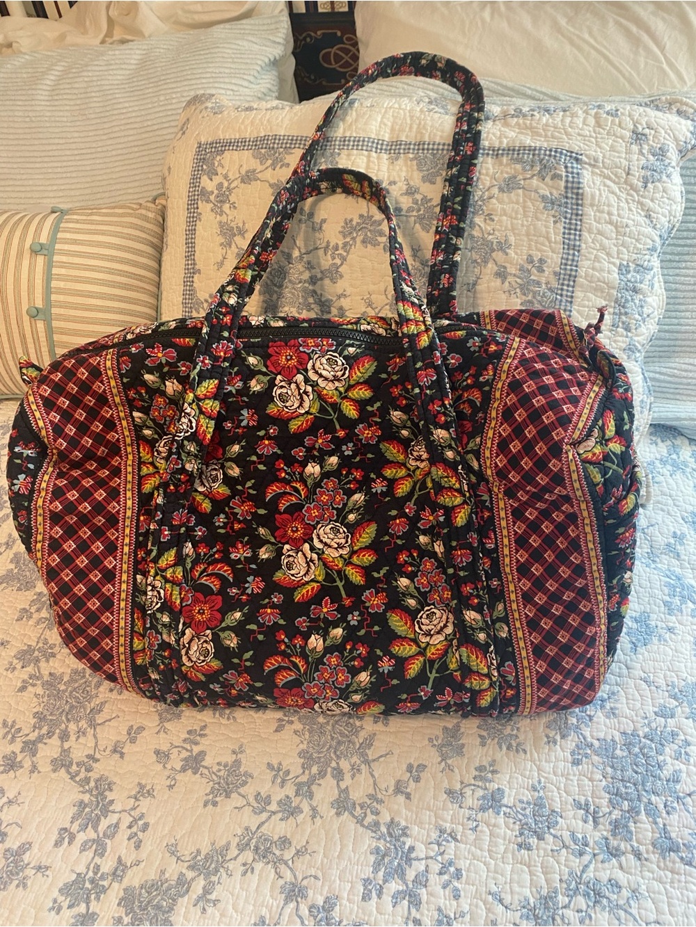 Vera Bradley Vintage Anastasia Large Duffel Bag